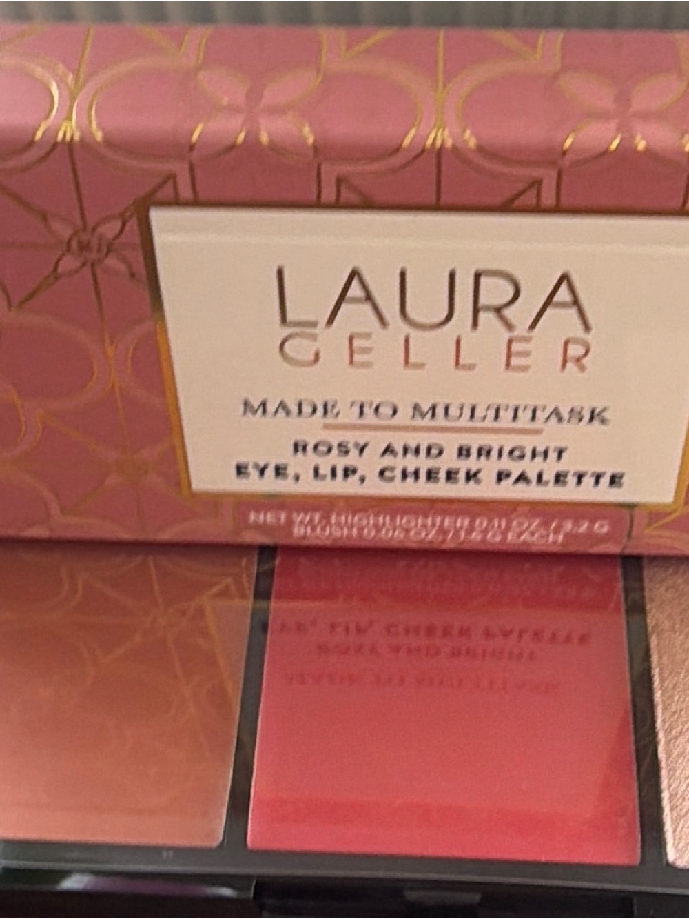 Laura Geller Rosy and Bright Eye, Lip & Cheek Palette - Pink